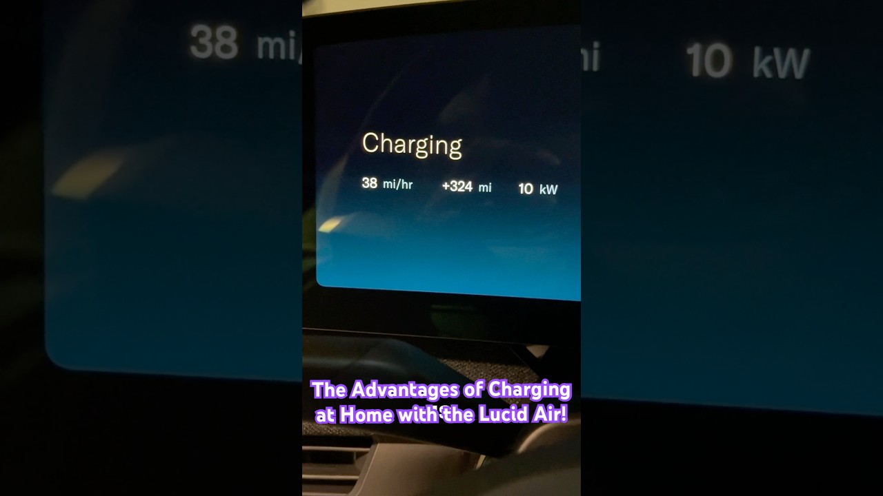 The Advantages of Charging at Home With The Lucid Air!