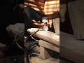 Shaving horse back in action. #cabinbuild #cabinbuilding #woodworking #wintercabin #cabin