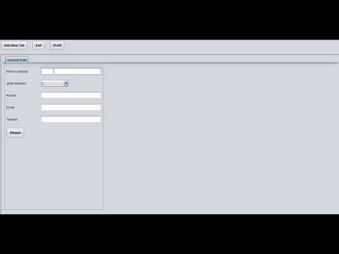Memanggil Tab Panel Profil Kedalam JTabbedPane