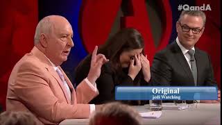Australian broadcaster, Alan Jones, tries to school a panel of climate believers on climate change..