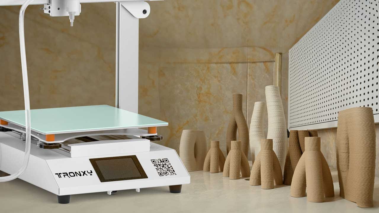 Tronxy Moore 2Pro Keramik Ton 3D Drucker mit Zuführsystem, elektrischer Putter Tronxy Moore 2Pro Keramik Ton 3D Drucker mit Zuführsystem, elektrischer Putter