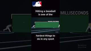 How HARD is it to HIT a BASEBALL #shorts #baseball