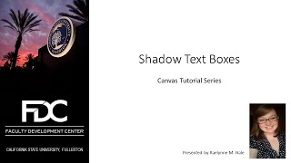 Shadow Boxes in Canvas