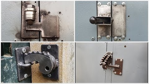 Top 4 chốt cửa tự khóa nhỏ gọn, đơn giản nhất. #soncatchannel