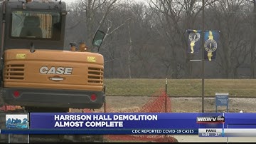Demolition of a Vincennes University dorm building is almost complete