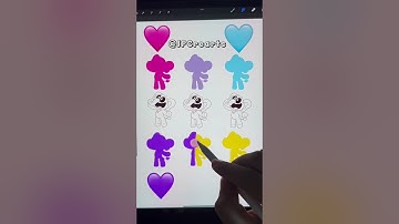 🩷🩵💜💛 Emoji Color Mixing Palette The Smiling Critters | Poppy PlayTime #satisfying