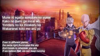 ONE PUNCH MAN ENDING SONG 2 Chizu ga Nakutemo Modoru kara || with ROMAJI & ENGLISH Lyrics