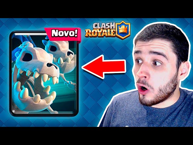 Clash Royale - Nova carta chegando! 🐲💀 Vamos balancear a nova carta  DRAGÕES ESQUELETO com feedback da comunidade antes de ser lançada. 📺:   ✍️:  dragao-esqueleto-finalmente-chegara