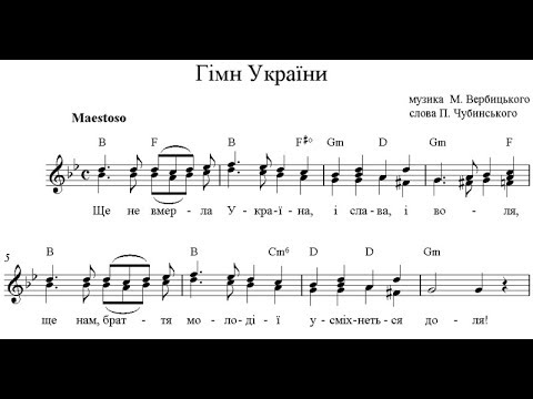 Гимн ноты