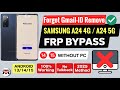 🔥 Samsung A24 FRP Bypass Android 14 👉 Samsung A24 FRP Google Account Unlock