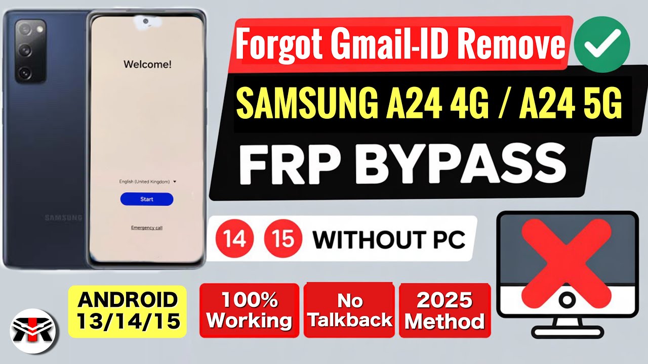 🔥 Обход FRP на Samsung A24 на Android 14 👉 Разблокировка аккаунта Google FRP на Samsung A24