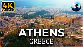 4K  Athens, Greece  Relaxation  | Ancient Wonders & Modern Zen  | Breathtaking Views