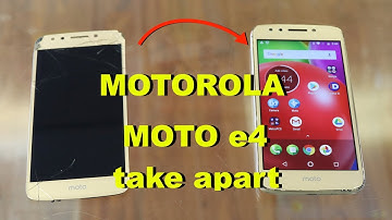 Motorola Moto e4 XT1765 - How To Repair Screen LCD Glass - Charging Port