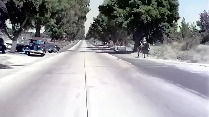 San Fernando Valley 1940s, Semirural Area in color...