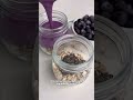 BLUEBERRY OVERNIGHT OATS 🫐🫐  #highprotein #recipe #healthyrecipe