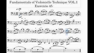 Exercício 45 (Aluno) - Fundamentals of Violoncello Technique - Volume 1 - Francis Grant