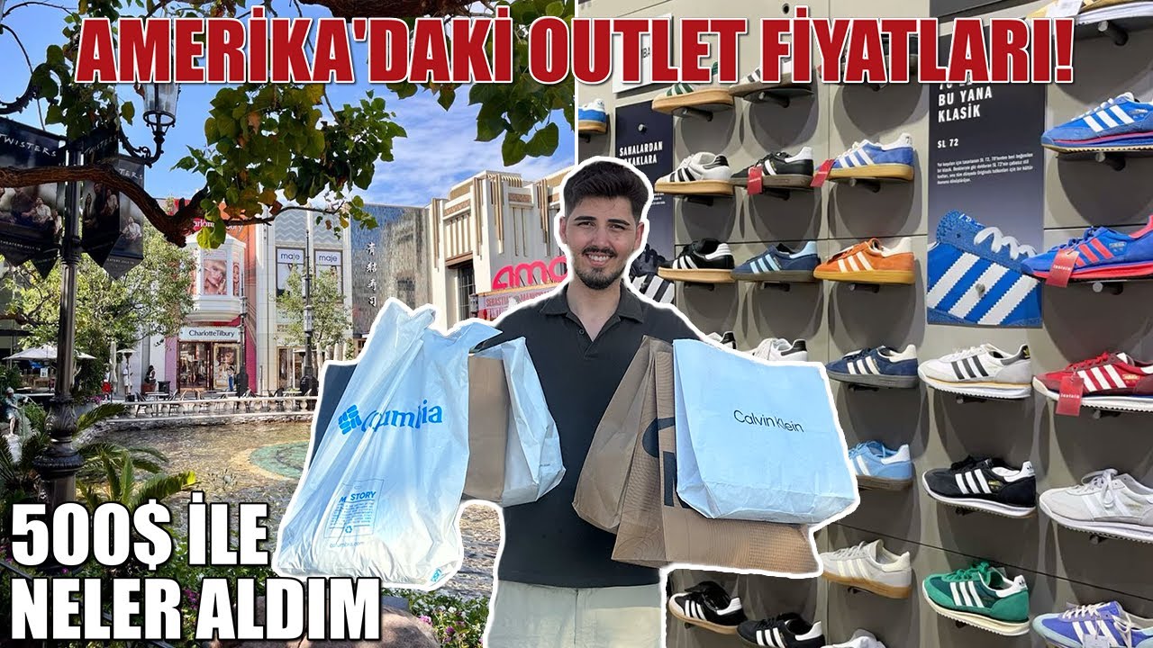 AMERİKA’DA BİR GÜNDE 500$ HARCADIM! 🇺🇸 Texas Outlet Alışverişi, Fiyatlar, Markalar, Amerika Vlog 🛍️