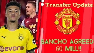 Latest On Man United Transfer News Now | Sancho 60 Mill Deal Agreed!!