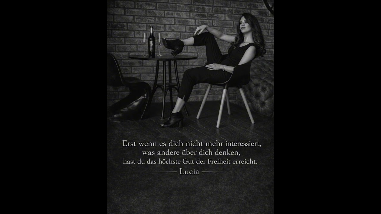 Erst wenn es dich nicht mehr interessiert, was andere über dich denken.