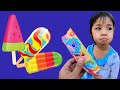 บริ้งค์ไบรท์ | ขี่มอเตอร์ไซค์ไปกินไอติม Ice Cream Rainbow Paddle Pop