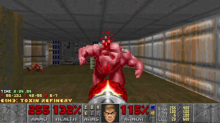 The Ultimate Doom - PC - E1M3: Toxin Refinery - UV Max + Pistol Start