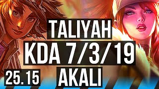 TALIYAH vs AKALI (MID) | JP Challenger | 25.15