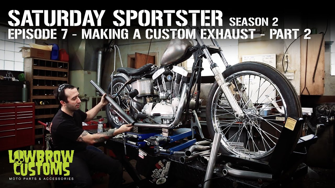 Saturday Sportster - Season 2 - Episode 7 - Making A Custom Exhaust - Part 2