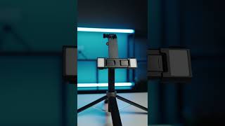 Porodo Selfie Stick 135cm Extendable with Detachable Light 4 Leg Tripod - PD-SLSTL-BK