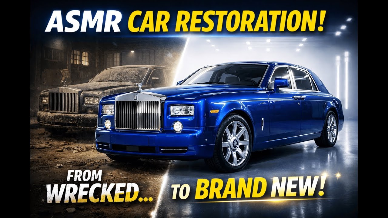 ASMR Car Restoration | Abandoned Rolls-Royce Phantom Full Rebuild to Brand New ✨