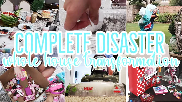 COMPLETE DISASTER CLEANING MOTIVATION / WHOLE HOUSE CLEAN WITH ME / HUGE DISASTER CLEAN WITH ME