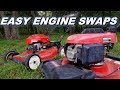 Lawnmower engine swap