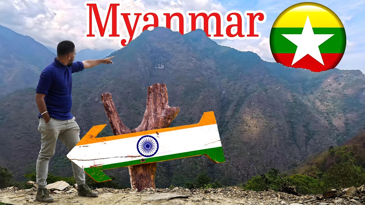 India- Myanmar Border in Nagaland (No Fencing there) – Avakhung Village