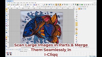 Large Embroidery Image Scanning Made Easy: Split, Scan & Merge Perfectly in I-Cliqq software