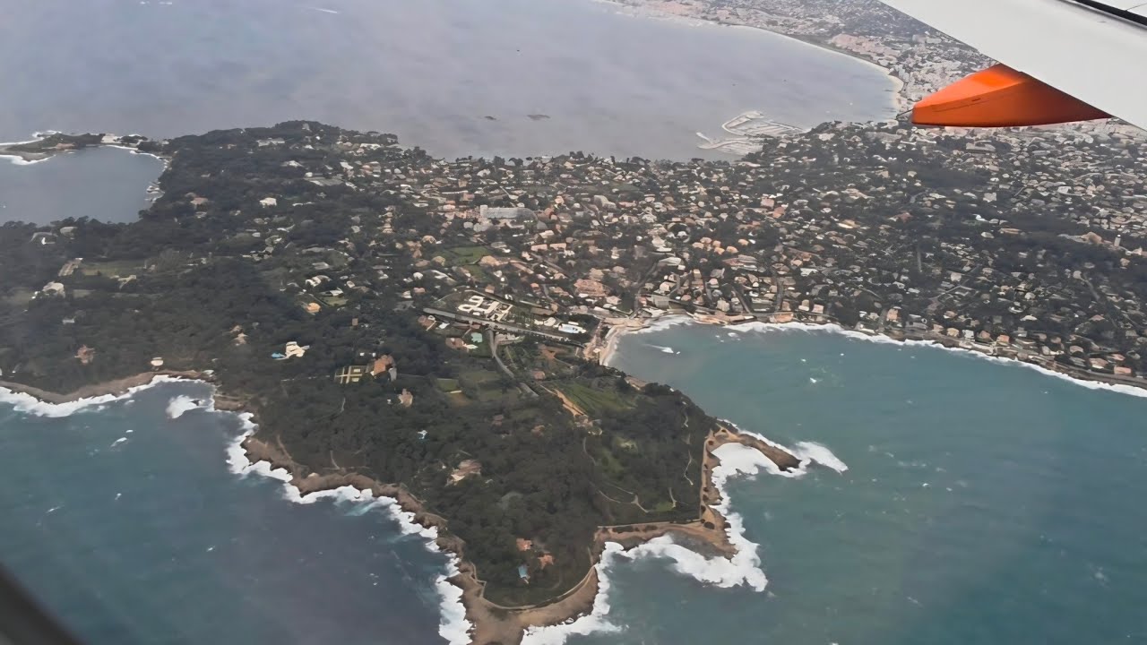 Landing Nice Côte d'Azur France.