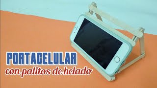 Como hacer Manualidades (portacelular) con palitos de helado FACILES | DIY Manualidades #337