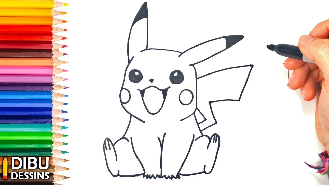 Comment Dessiner Pikachu Dessin De Pikachu