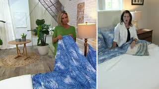 Tommy Bahama 100% Cotton 400TC Printed Wrinkle Resist Sheet Set on QVC