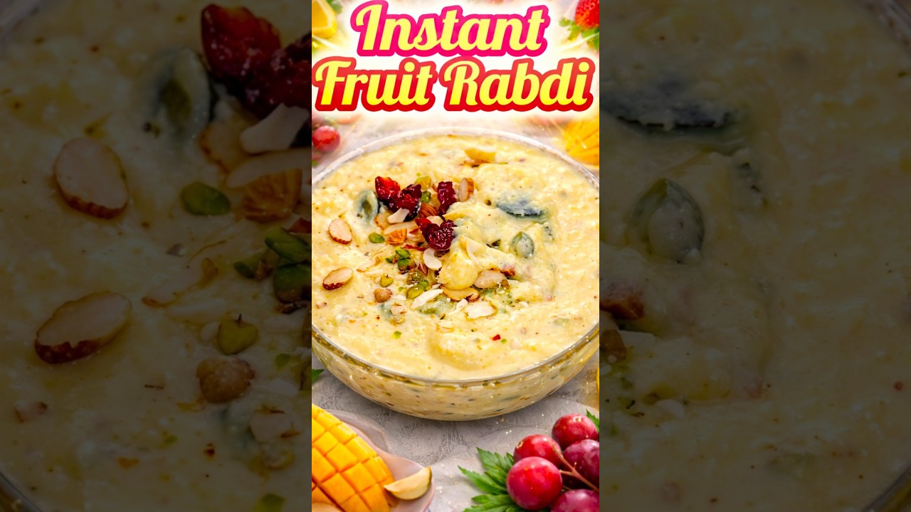 Instant Fruit Rabdi Recipe | Shivratri Special | Makhana Fruit Rabdi | Easy Dessert Recipe