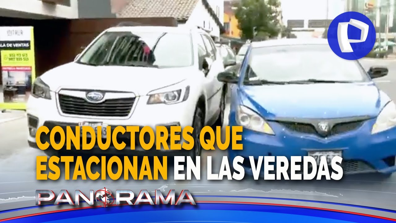 La vereda es mía: conductores estacionan sobre el espacio exclusivo de peatones