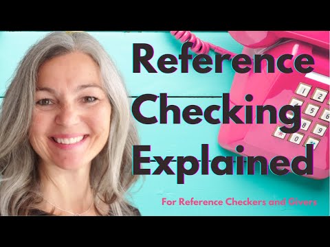 Reference Checking Explained