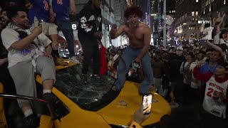 St. Cloud Knicks fan regrets role in viral New York City taxi damage after Game 4 win Suspect In Viral New York Taxi Cab Damage Video Is From St Cloud Turned Himself In