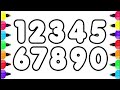 1 to 10 Coloring for Kids | Learn Numbers Coloring| Counting 1 -10🎨