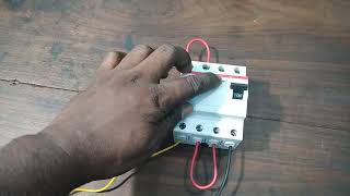 #How to electric  4pole rccb single phase wiring