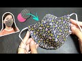 New design - NO FOG ON GLASSES - Very quick & easy 3D face mask sewing tutorial circle template