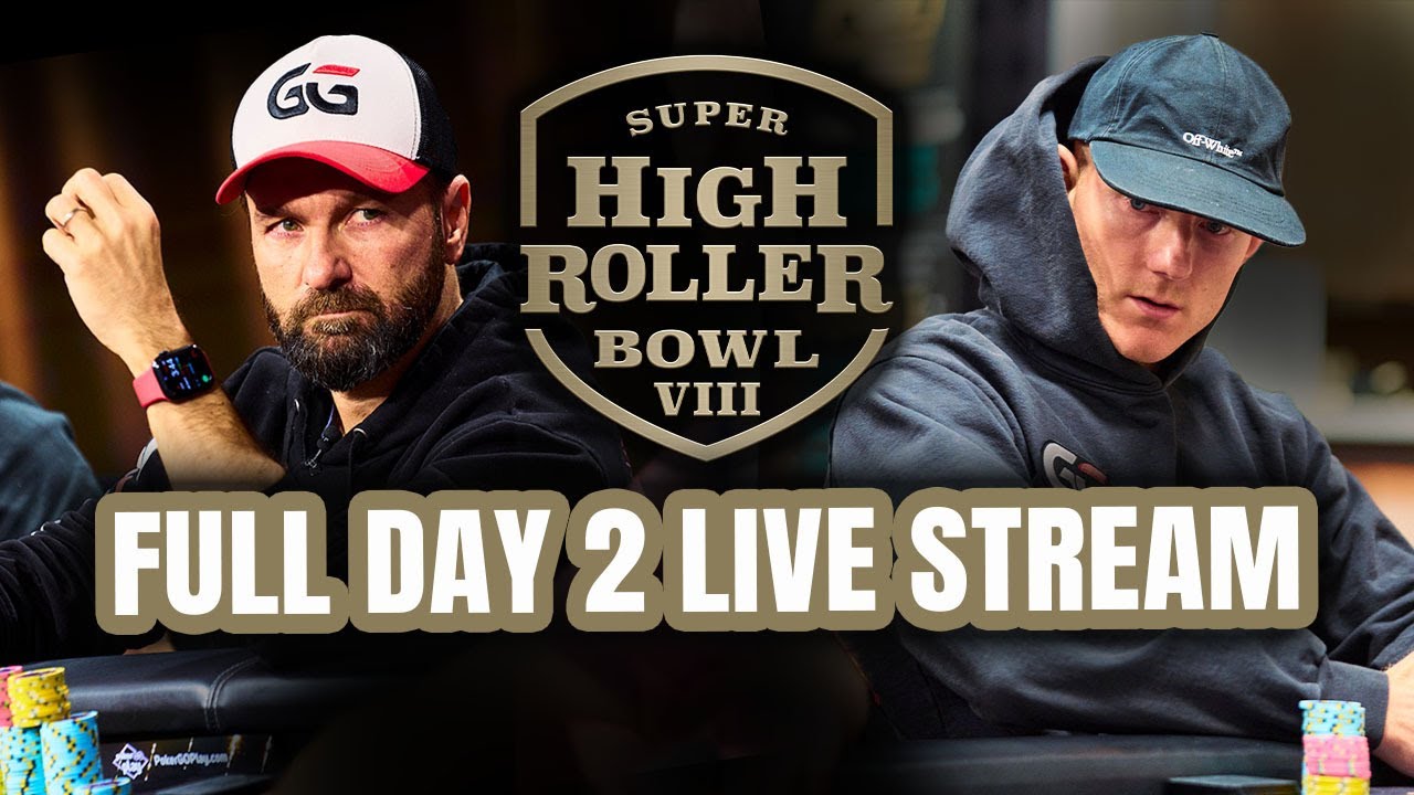 Super High Roller Bowl VIII | $300,000 Main Event | Day 2 with Daniel Negreanu \u0026 Jason Koon