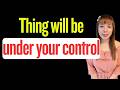 Things will be UNDER YOUR CONTROL AGAIN!  #propheticword #wordofgod #blessings