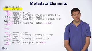 Metadata and Sectioning Elements