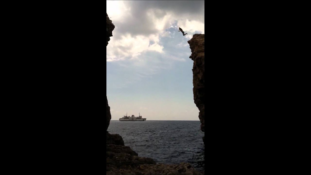 Malta highest cliff jump YouTube