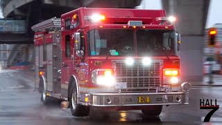 Burnaby Fire Department - Engine 4 & BCEHS Responding