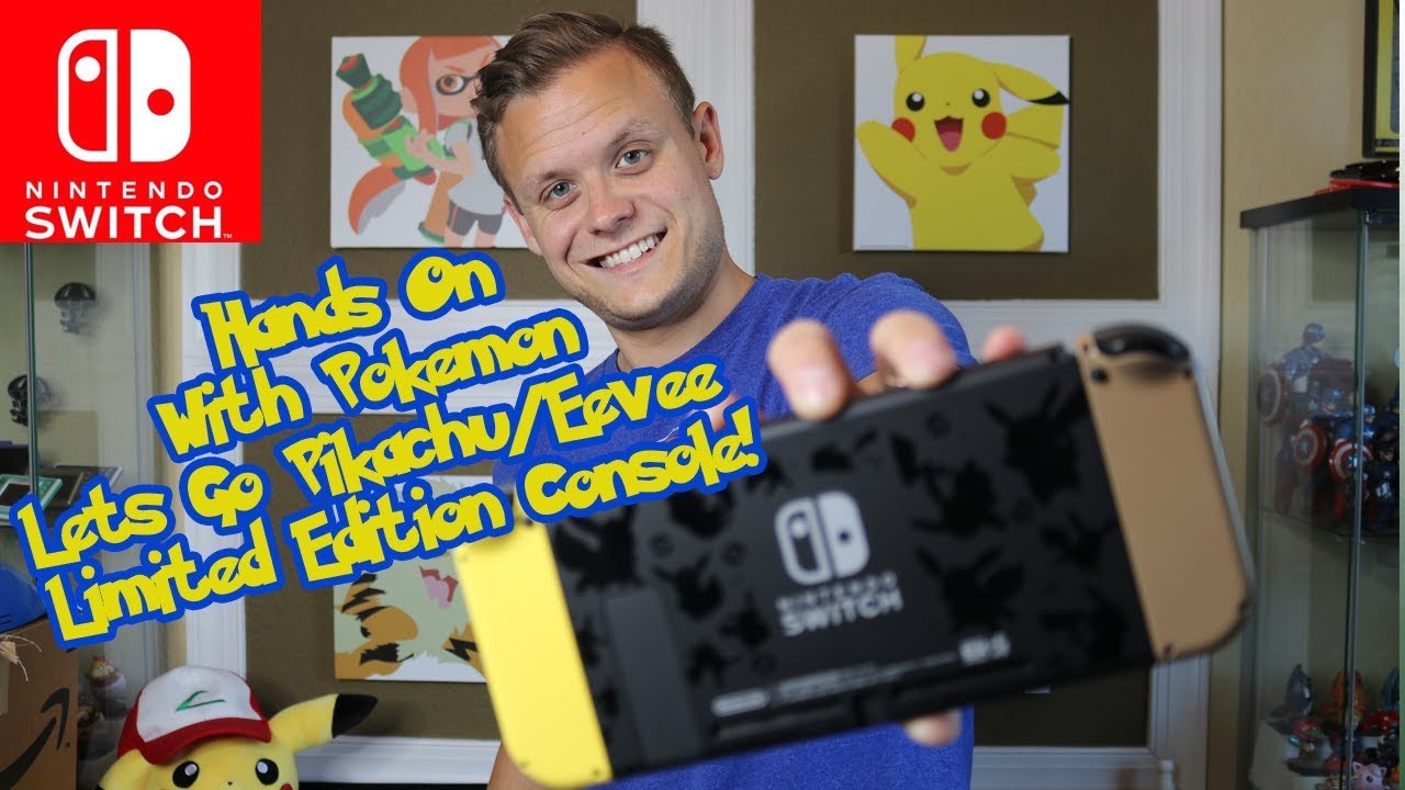 Exclusive Hands On W Let S Go Pikachu Eevee Limited Edition Switch Console Youtube